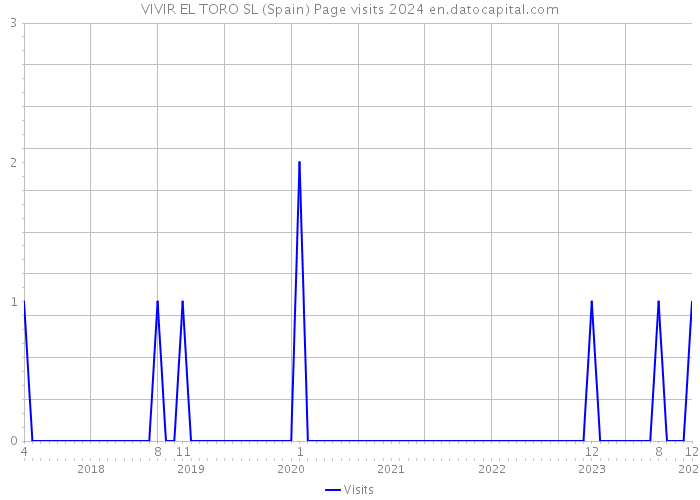 VIVIR EL TORO SL (Spain) Page visits 2024 