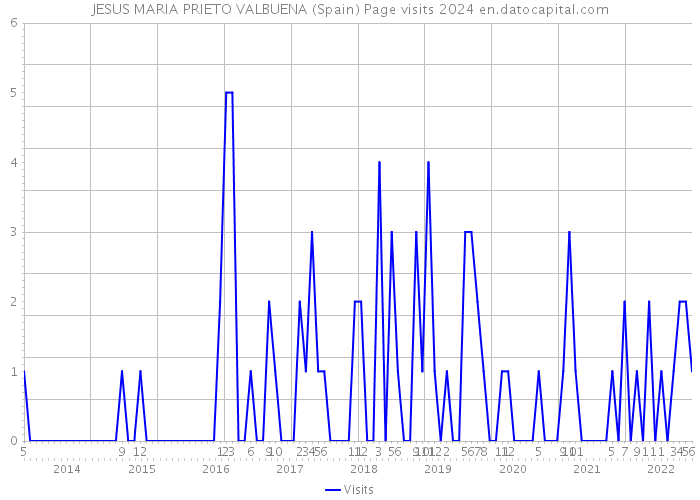 JESUS MARIA PRIETO VALBUENA (Spain) Page visits 2024 