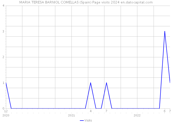 MARIA TERESA BARNIOL COMELLAS (Spain) Page visits 2024 