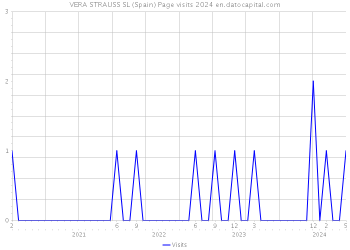 VERA STRAUSS SL (Spain) Page visits 2024 