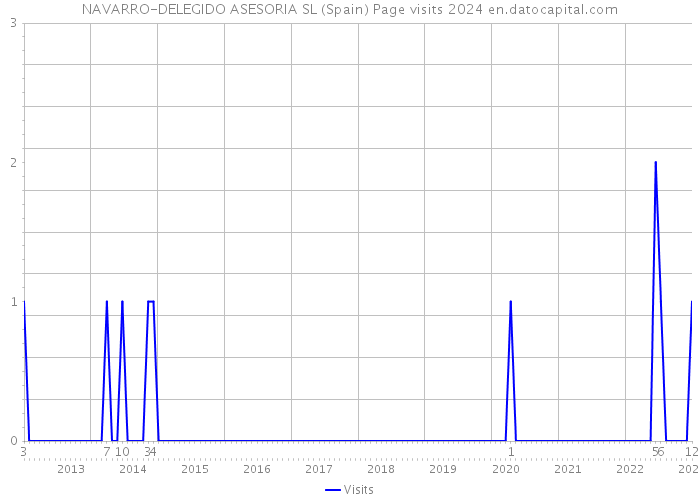 NAVARRO-DELEGIDO ASESORIA SL (Spain) Page visits 2024 