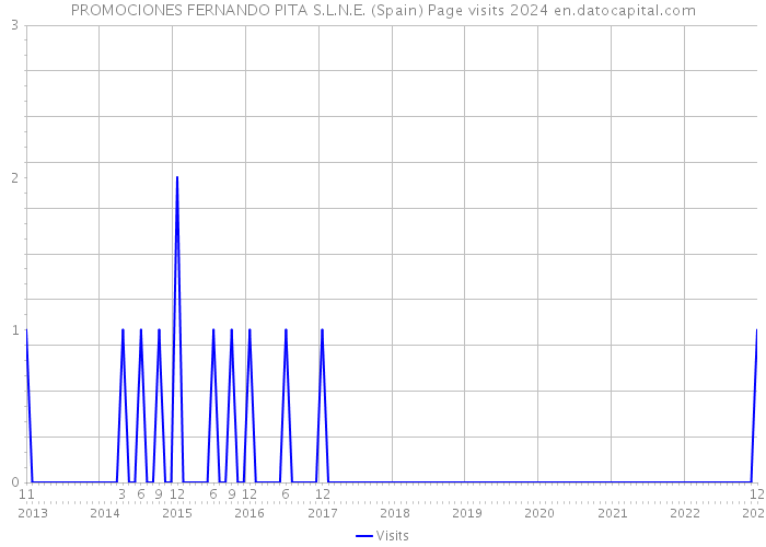 PROMOCIONES FERNANDO PITA S.L.N.E. (Spain) Page visits 2024 