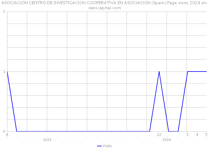 ASOCIACION CENTRO DE INVESTIGACION COOPERATIVA EN ASOCIACION (Spain) Page visits 2024 