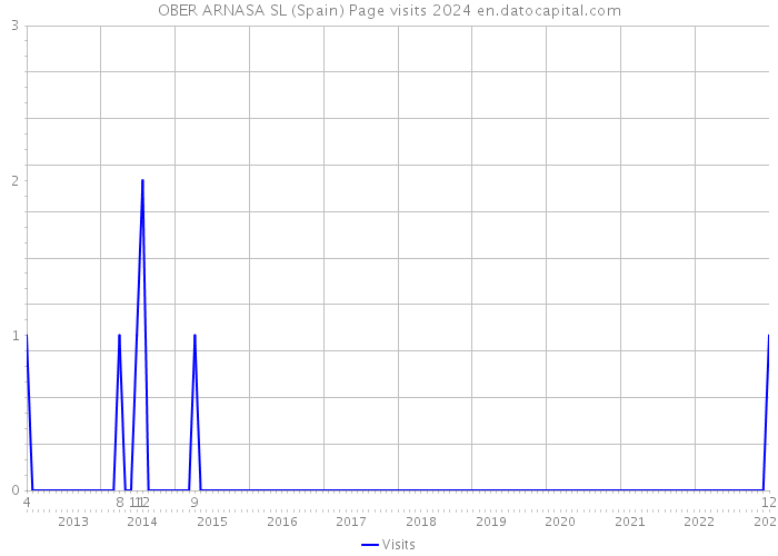OBER ARNASA SL (Spain) Page visits 2024 