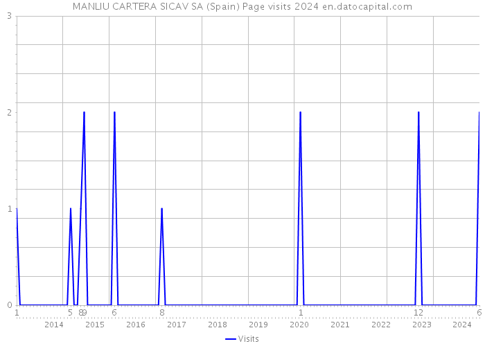 MANLIU CARTERA SICAV SA (Spain) Page visits 2024 