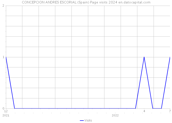 CONCEPCION ANDRES ESCORIAL (Spain) Page visits 2024 