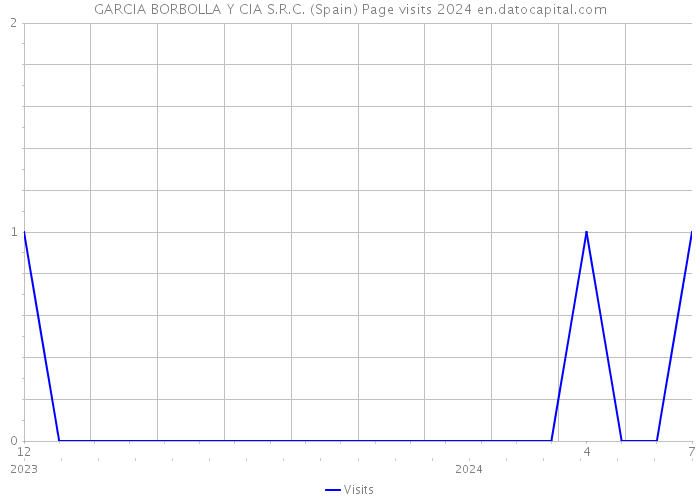 GARCIA BORBOLLA Y CIA S.R.C. (Spain) Page visits 2024 