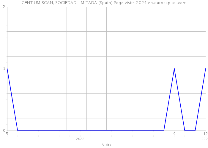 GENTIUM SCAN, SOCIEDAD LIMITADA (Spain) Page visits 2024 