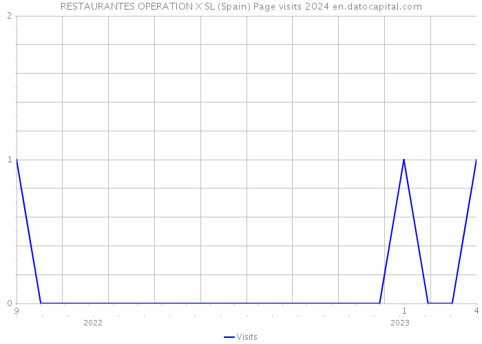 RESTAURANTES OPERATION X SL (Spain) Page visits 2024 