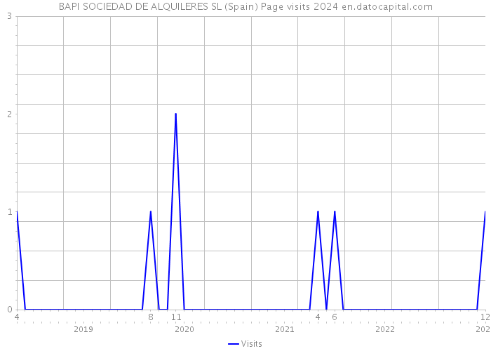 BAPI SOCIEDAD DE ALQUILERES SL (Spain) Page visits 2024 