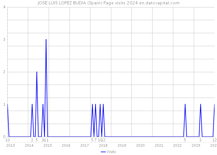 JOSE LUIS LOPEZ BUDIA (Spain) Page visits 2024 