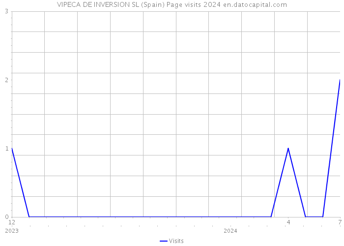 VIPECA DE INVERSION SL (Spain) Page visits 2024 