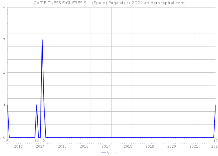 CAT FITNESS FIGUERES S.L. (Spain) Page visits 2024 