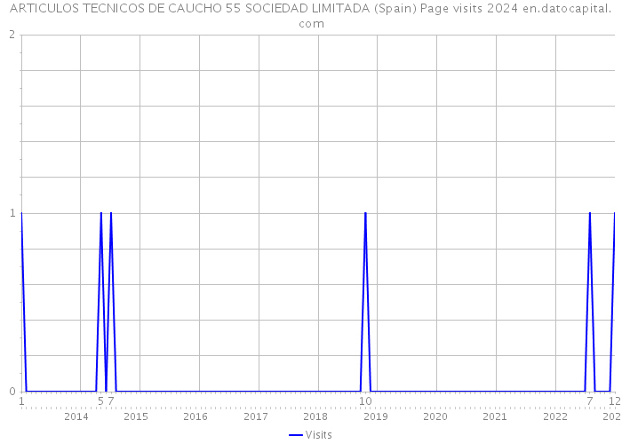 ARTICULOS TECNICOS DE CAUCHO 55 SOCIEDAD LIMITADA (Spain) Page visits 2024 