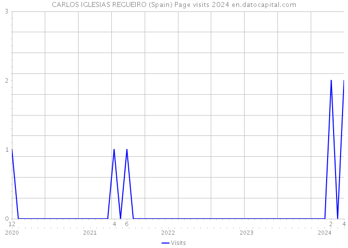 CARLOS IGLESIAS REGUEIRO (Spain) Page visits 2024 