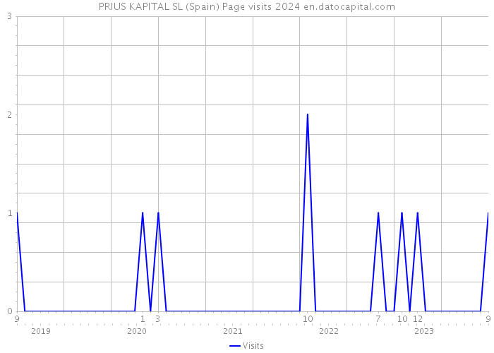PRIUS KAPITAL SL (Spain) Page visits 2024 