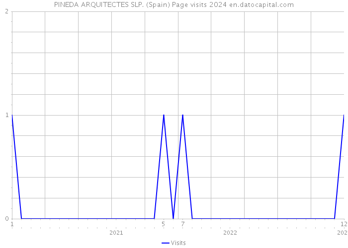 PINEDA ARQUITECTES SLP. (Spain) Page visits 2024 