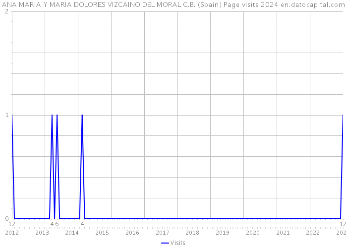 ANA MARIA Y MARIA DOLORES VIZCAINO DEL MORAL C.B. (Spain) Page visits 2024 