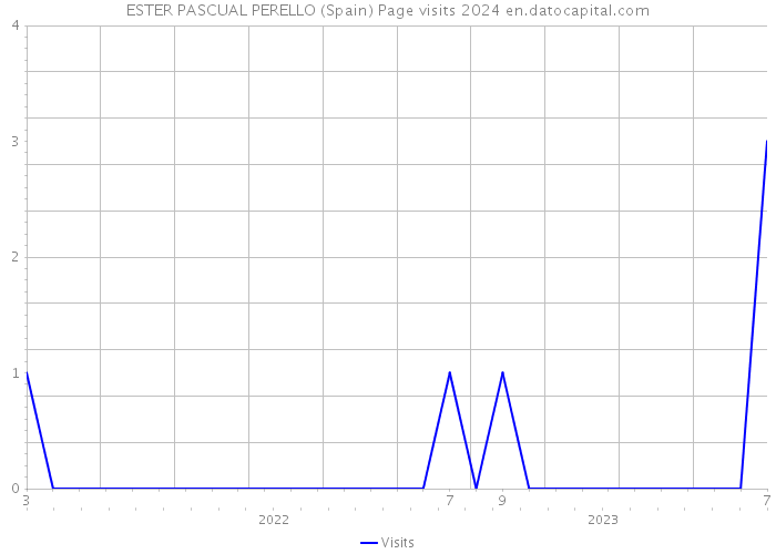 ESTER PASCUAL PERELLO (Spain) Page visits 2024 
