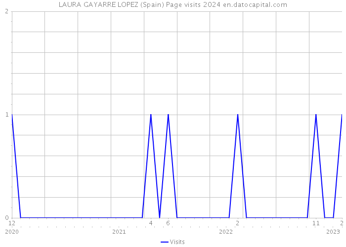 LAURA GAYARRE LOPEZ (Spain) Page visits 2024 