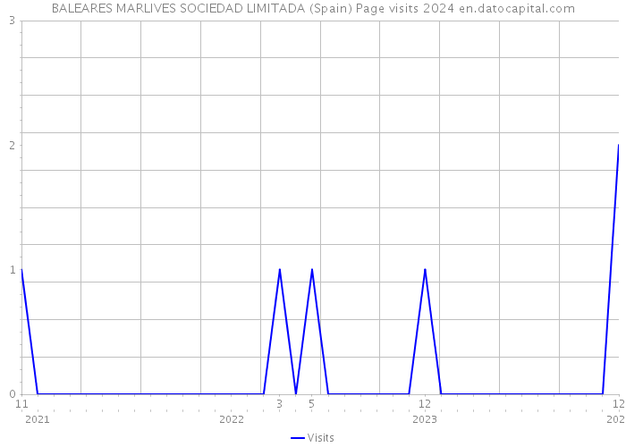 BALEARES MARLIVES SOCIEDAD LIMITADA (Spain) Page visits 2024 