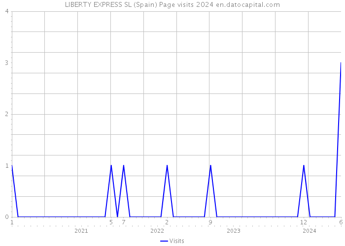 LIBERTY EXPRESS SL (Spain) Page visits 2024 