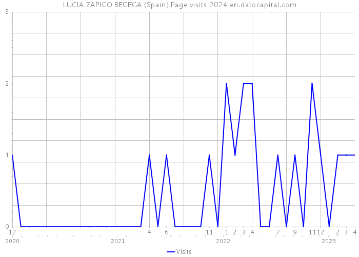 LUCIA ZAPICO BEGEGA (Spain) Page visits 2024 