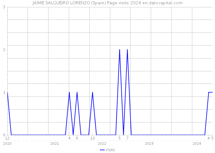 JAIME SALGUEIRO LORENZO (Spain) Page visits 2024 