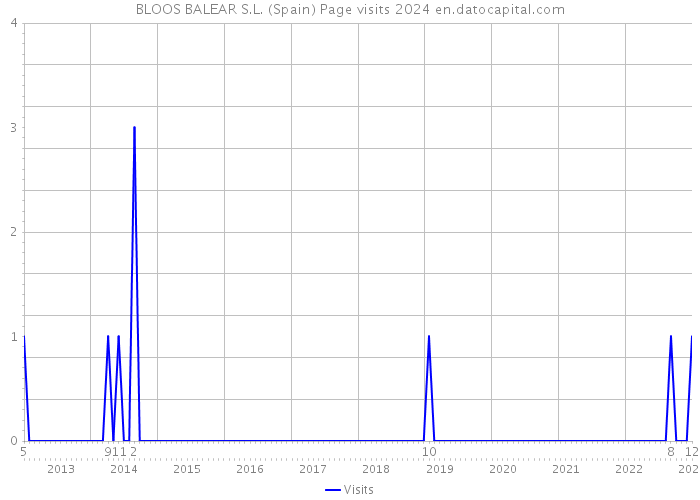 BLOOS BALEAR S.L. (Spain) Page visits 2024 