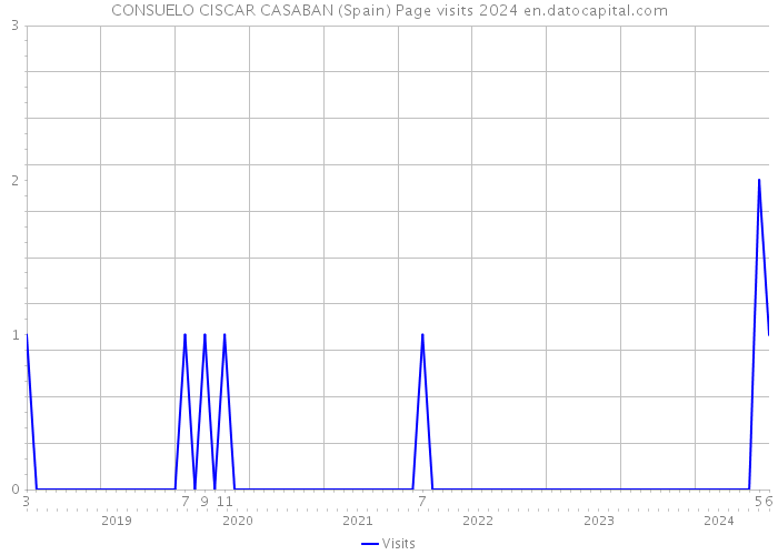 CONSUELO CISCAR CASABAN (Spain) Page visits 2024 