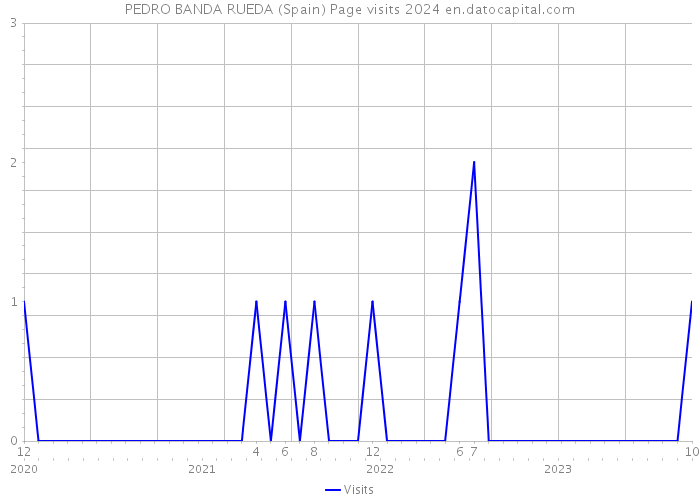 PEDRO BANDA RUEDA (Spain) Page visits 2024 