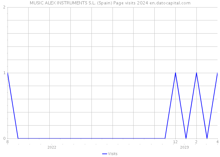 MUSIC ALEX INSTRUMENTS S.L. (Spain) Page visits 2024 