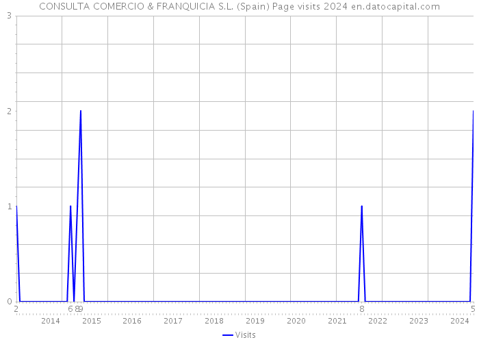 CONSULTA COMERCIO & FRANQUICIA S.L. (Spain) Page visits 2024 