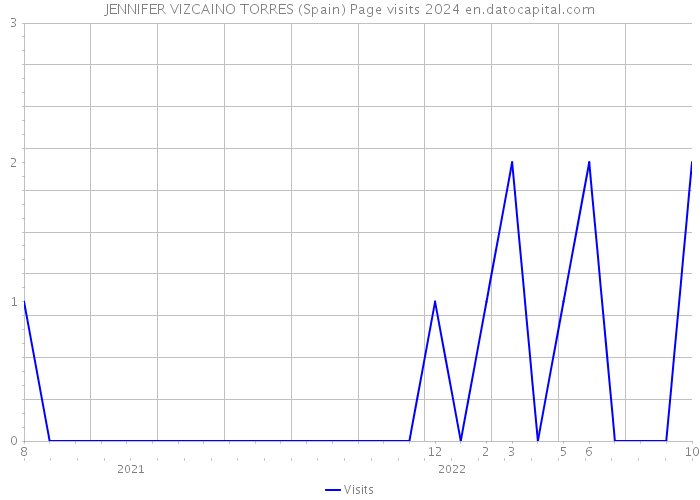 JENNIFER VIZCAINO TORRES (Spain) Page visits 2024 
