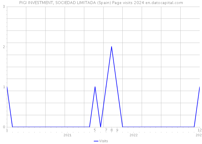 PIGI INVESTMENT, SOCIEDAD LIMITADA (Spain) Page visits 2024 