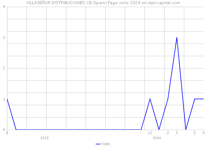 VILLASEÑOR DISTRIBUCIONES CB (Spain) Page visits 2024 