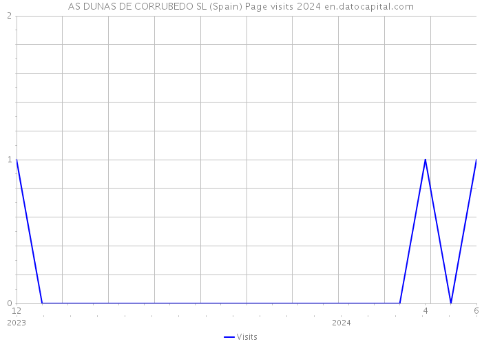 AS DUNAS DE CORRUBEDO SL (Spain) Page visits 2024 