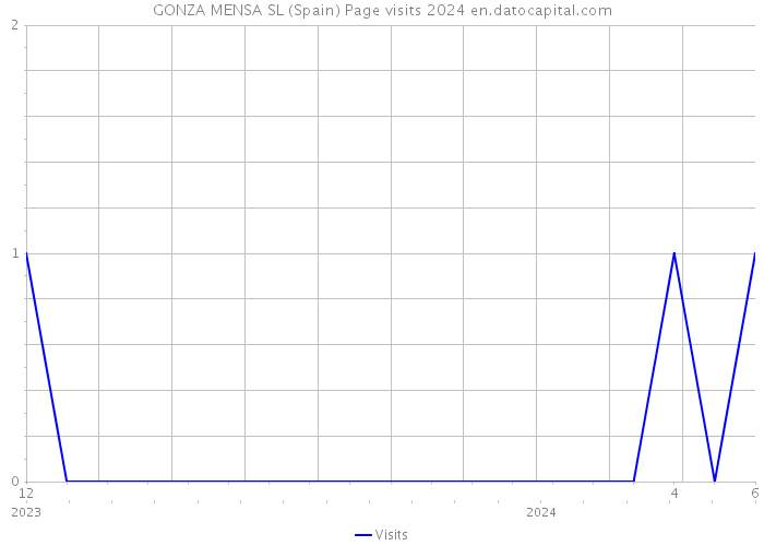 GONZA MENSA SL (Spain) Page visits 2024 