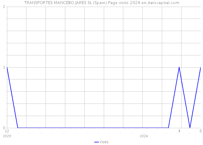 TRANSPORTES MANCEBO JARES SL (Spain) Page visits 2024 