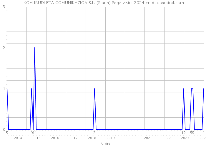 IKOM IRUDI ETA COMUNIKAZIOA S.L. (Spain) Page visits 2024 