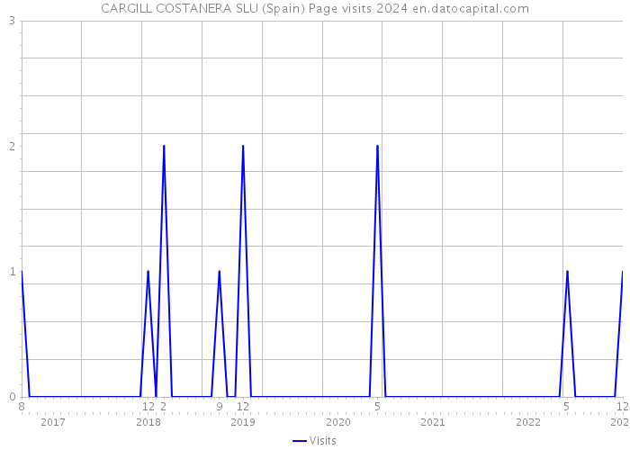 CARGILL COSTANERA SLU (Spain) Page visits 2024 