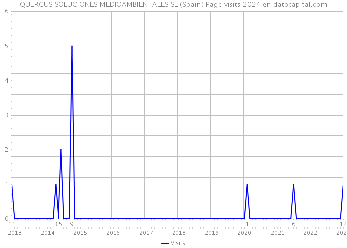 QUERCUS SOLUCIONES MEDIOAMBIENTALES SL (Spain) Page visits 2024 