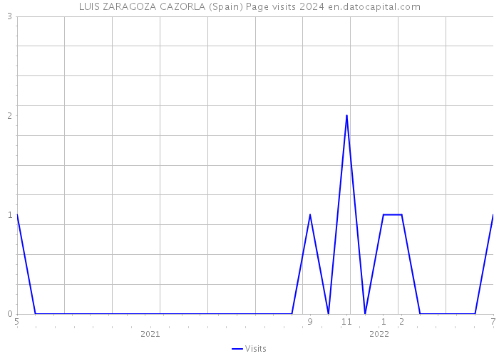 LUIS ZARAGOZA CAZORLA (Spain) Page visits 2024 