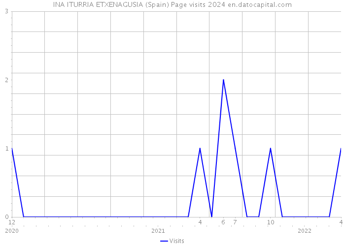 INA ITURRIA ETXENAGUSIA (Spain) Page visits 2024 