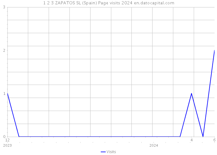 1 2 3 ZAPATOS SL (Spain) Page visits 2024 