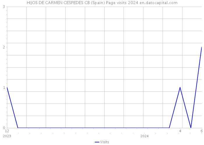 HIJOS DE CARMEN CESPEDES CB (Spain) Page visits 2024 