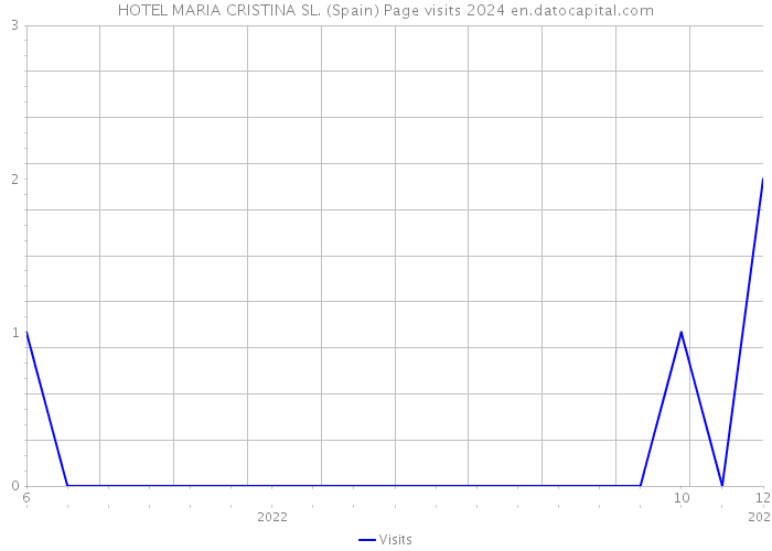 HOTEL MARIA CRISTINA SL. (Spain) Page visits 2024 