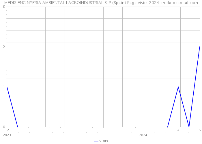 MEDIS ENGINYERIA AMBIENTAL I AGROINDUSTRIAL SLP (Spain) Page visits 2024 