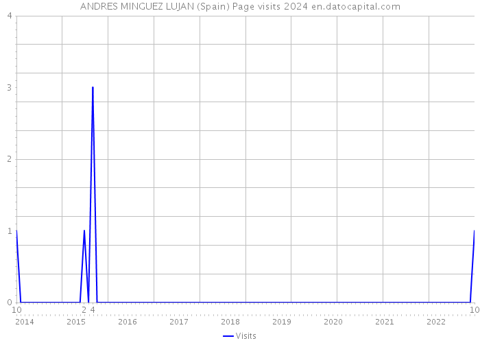 ANDRES MINGUEZ LUJAN (Spain) Page visits 2024 