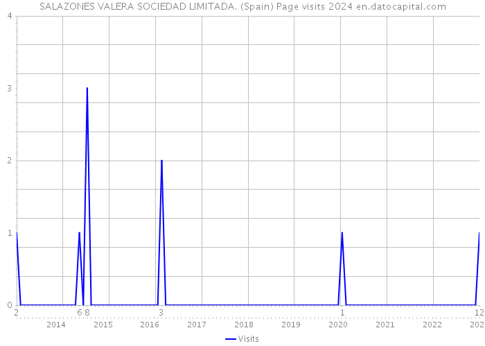 SALAZONES VALERA SOCIEDAD LIMITADA. (Spain) Page visits 2024 